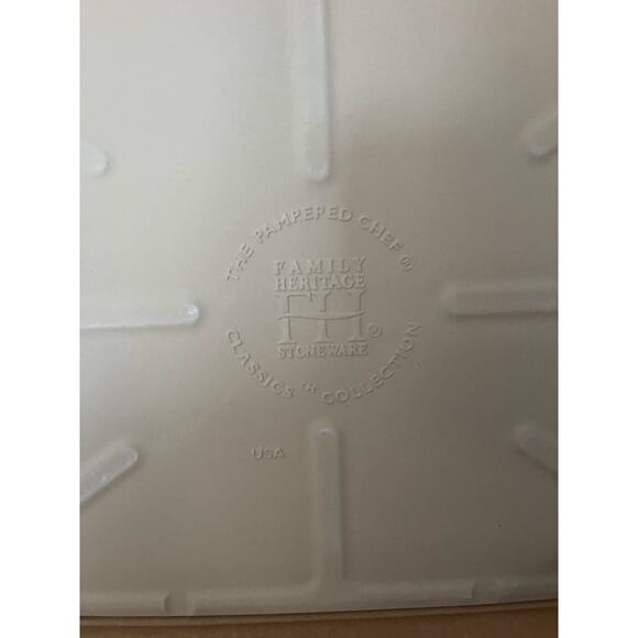 Pampered Chef Classics Rectangle Stone 1350 Family Heritage Stoneware 12X15- NEW - Picture 4 of 4